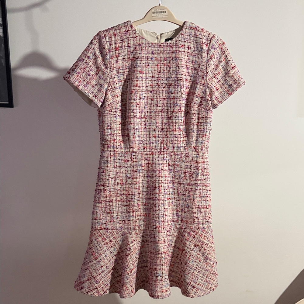 Ann Taylor Multicolor Tweed Mini Dress